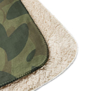 Brushstroke Moon and Balls CAMO Sherpa Blanket