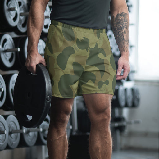 Brushstroke Moon and Balls CAMO Unisex Athletic Long Shorts - XS