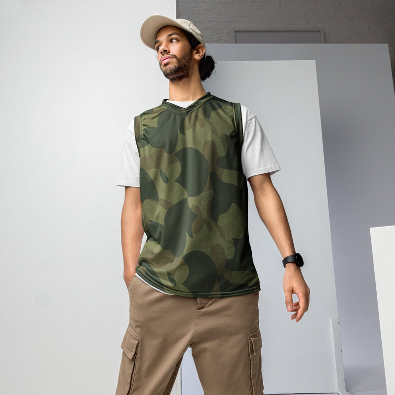 Brushstroke Moon and Balls CAMO Unisex Basketball Jersey - 2XS