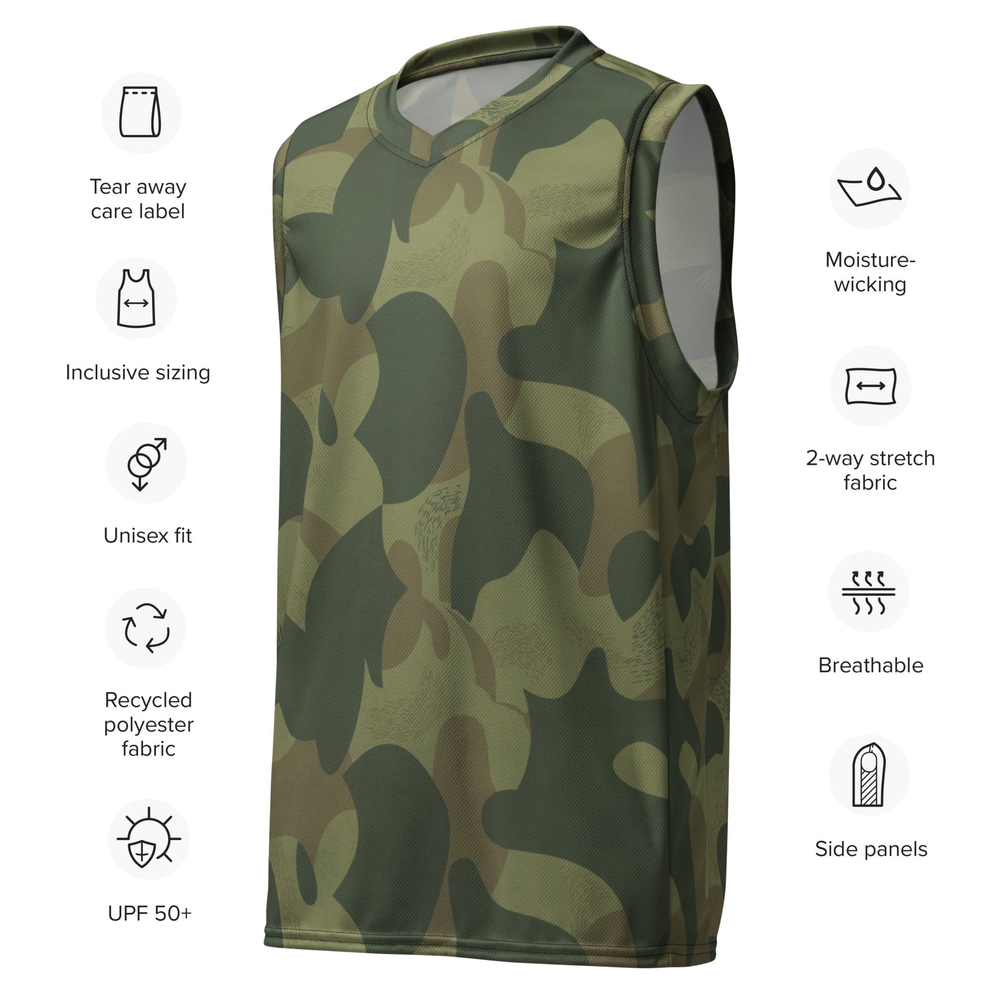 Belgian Brushstroke Moon and Balls CAMO unisex basketball jersey - Basketball Jerseys