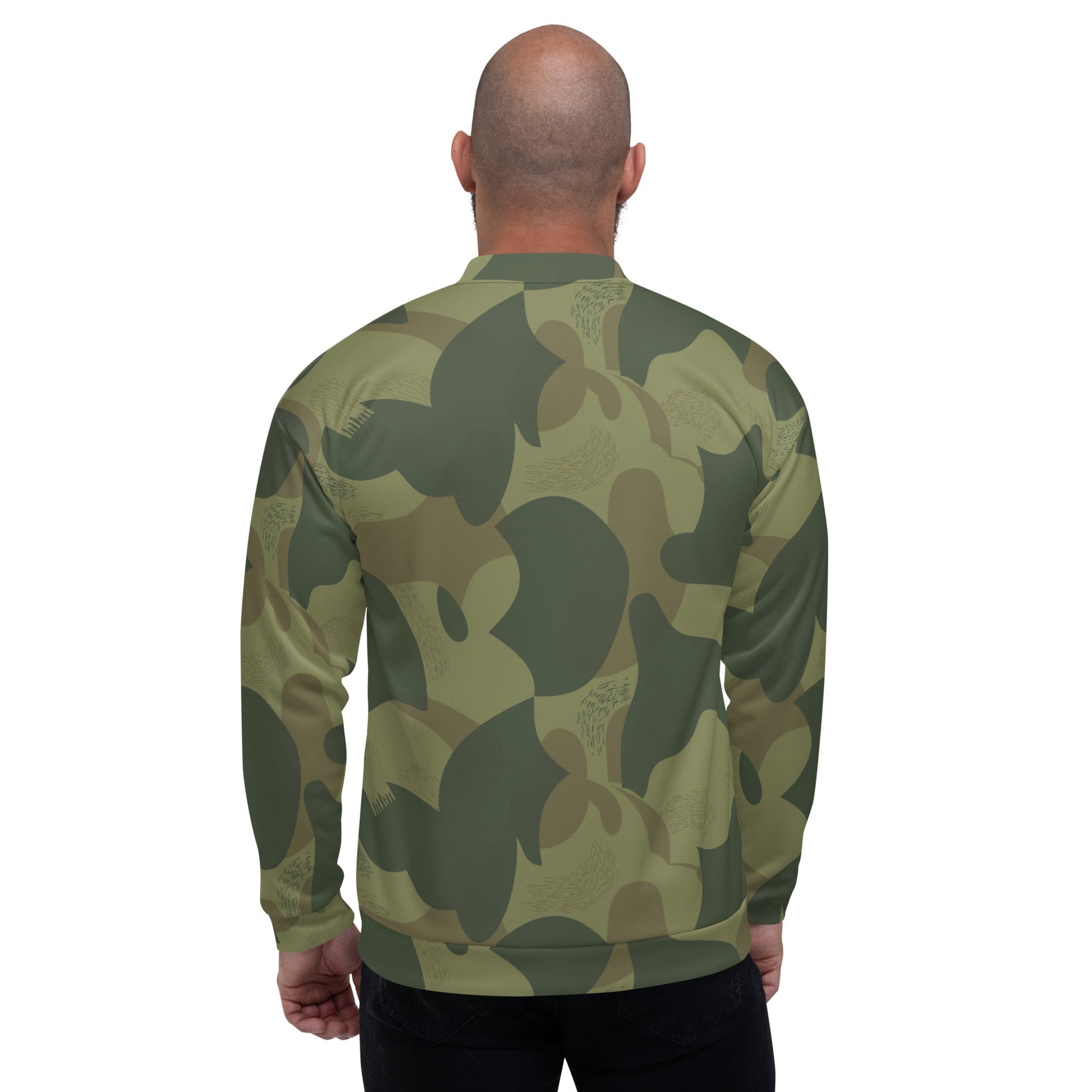 Belgian Brushstroke Moon and Balls CAMO Unisex Bomber Jacket - Jackets
