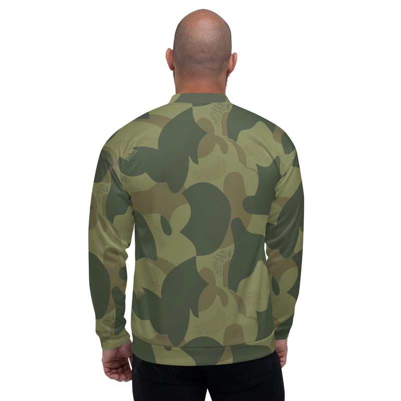 Brushstroke Moon and Balls CAMO Unisex Bomber Jacket