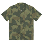 Brushstroke Moon and Balls CAMO Unisex Short-Sleeve Button Shirt - 2XS - Button-Up