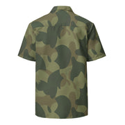 Brushstroke Moon and Balls CAMO Unisex Short-Sleeve Button Shirt - Button-Up