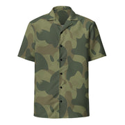 Brushstroke Moon and Balls CAMO Unisex Short-Sleeve Button Shirt - Button-Up