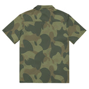 Brushstroke Moon and Balls CAMO Unisex Short-Sleeve Button Shirt - Button-Up