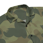 Brushstroke Moon and Balls CAMO Unisex Short-Sleeve Button Shirt - Button-Up