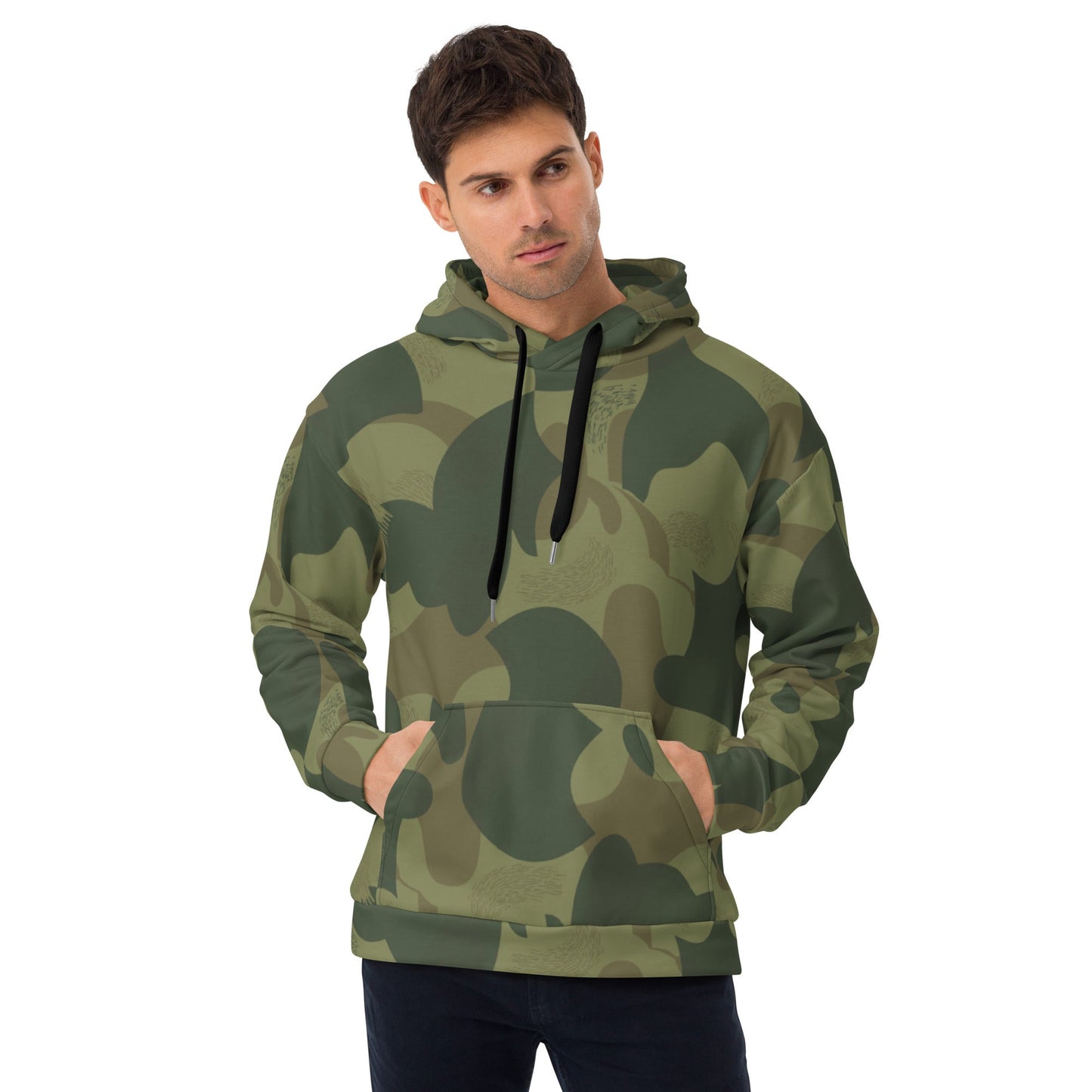 Belgian Brushstroke Moon and Balls CAMO Unisex Hoodie - 2XS - Hoodies