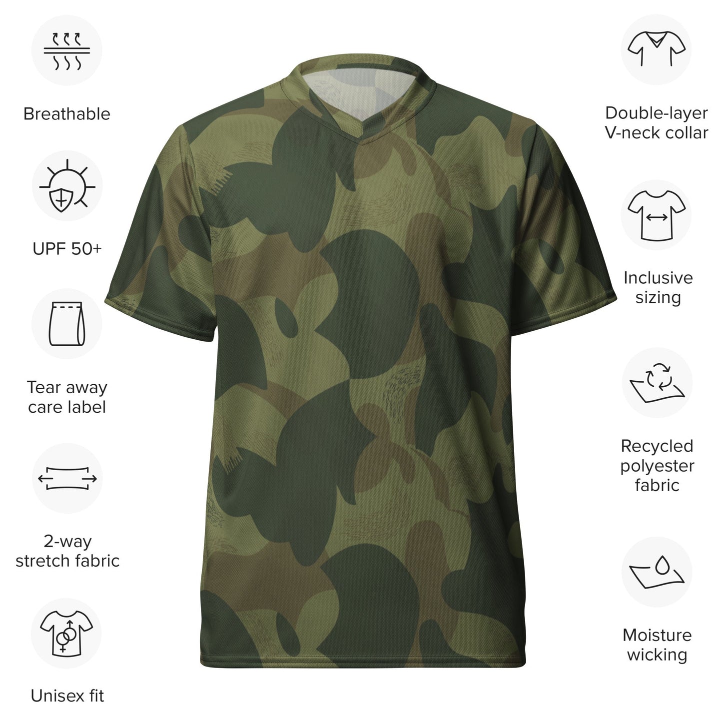 Belgian Brushstroke Moon and Balls CAMO unisex sports jersey - Sports Jerseys