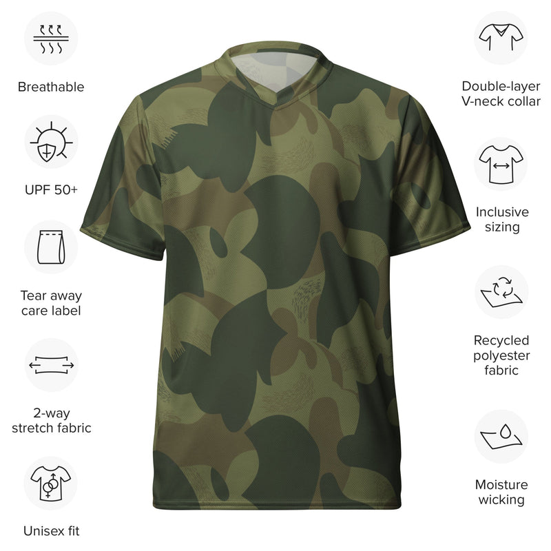 Brushstroke Moon and Balls CAMO Unisex Sports Jersey