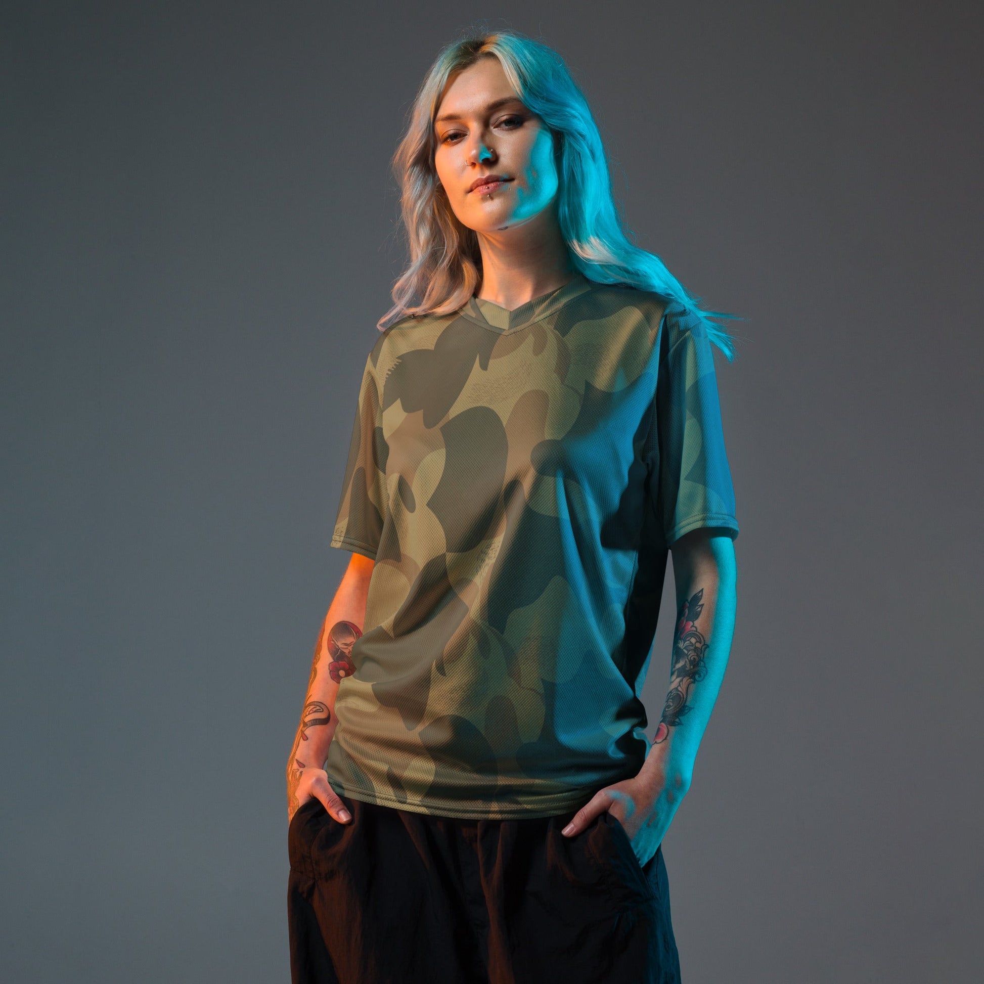 Belgian Brushstroke Moon and Balls CAMO unisex sports jersey - Sports Jerseys