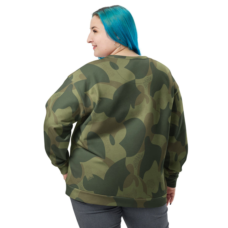 Brushstroke Moon and Balls CAMO Unisex Sweatshirt