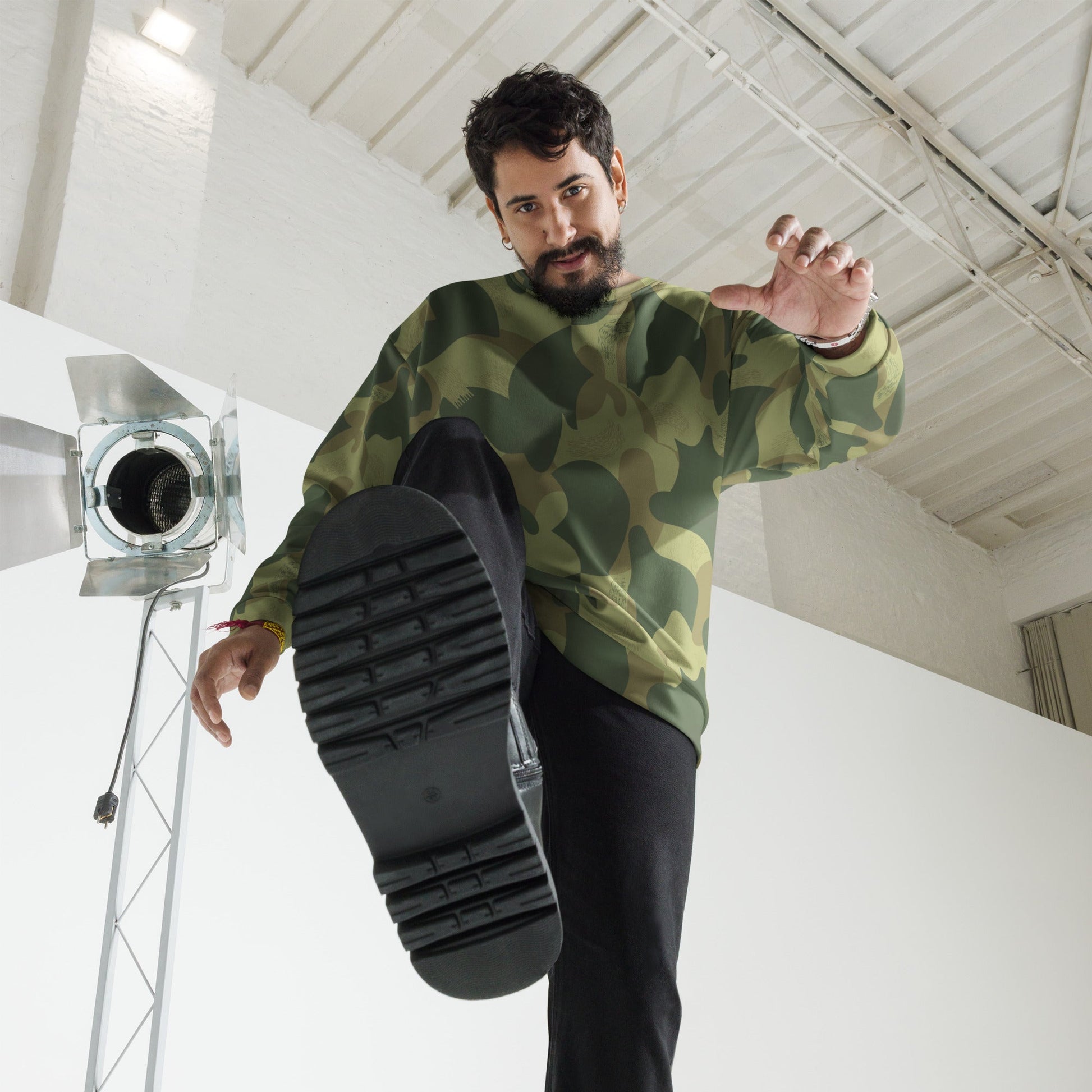 Belgian Brushstroke Moon and Balls CAMO Unisex Sweatshirt - Sweatshirts