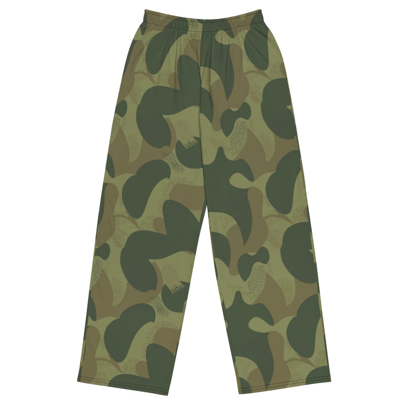 Brushstroke Moon and Balls CAMO Unisex Wide-Leg Leisure Pants - 2XS - Pant