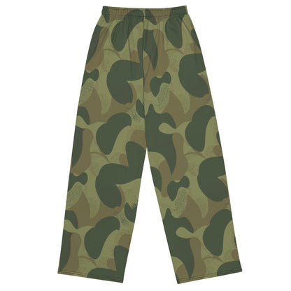Belgian Brushstroke Moon and Balls CAMO unisex wide-leg pants - Wide-leg Pants