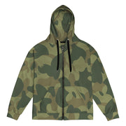 Brushstroke Moon and Balls CAMO Unisex Zip Hoodie - 2XS