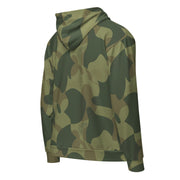 Brushstroke Moon and Balls CAMO Unisex Zip Hoodie