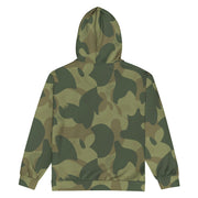 Brushstroke Moon and Balls CAMO Unisex Zip Hoodie
