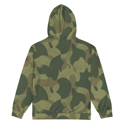 Belgian Brushstroke Moon and Balls CAMO Unisex zip hoodie - Zip Hoodies