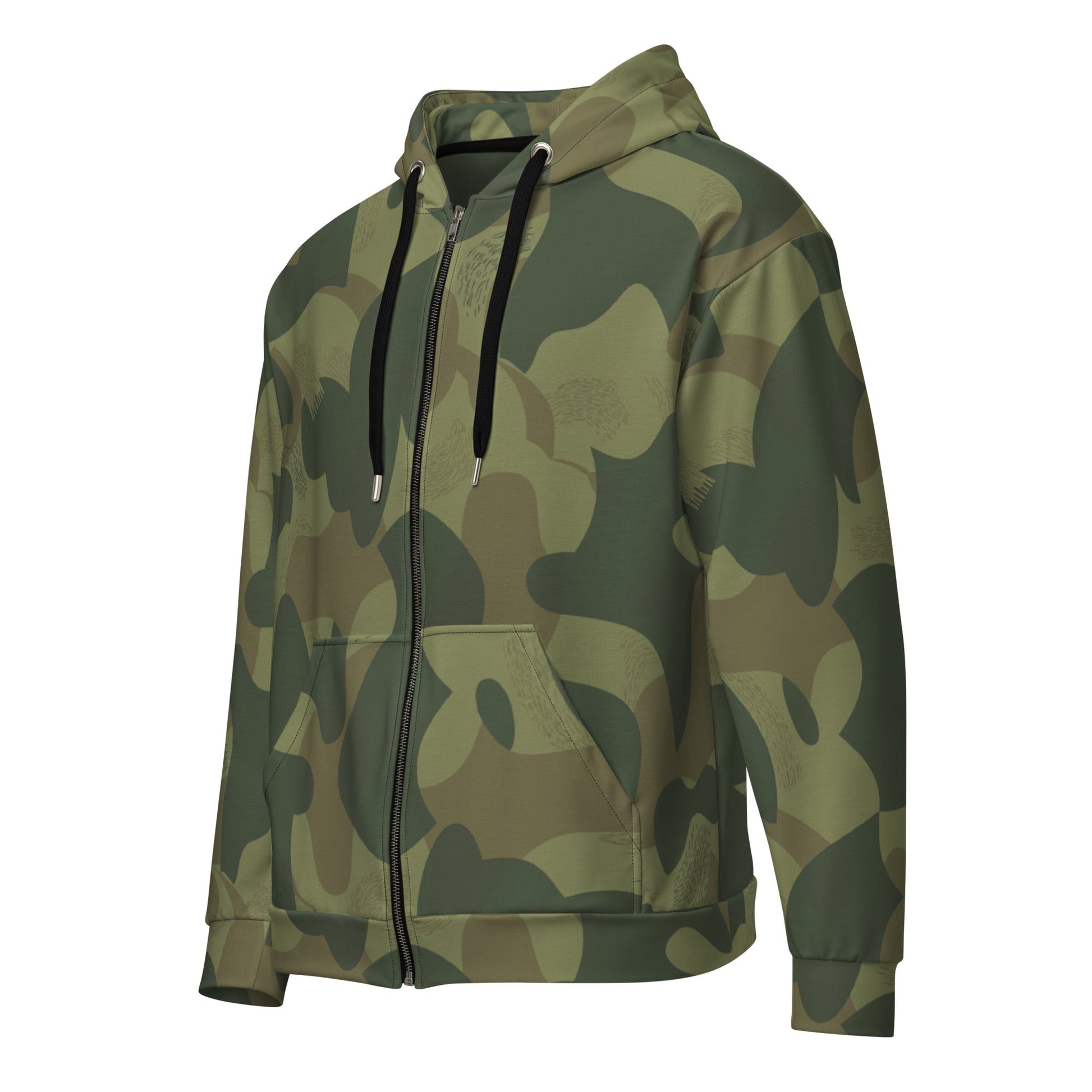 Belgian Brushstroke Moon and Balls CAMO Unisex zip hoodie - Zip Hoodies