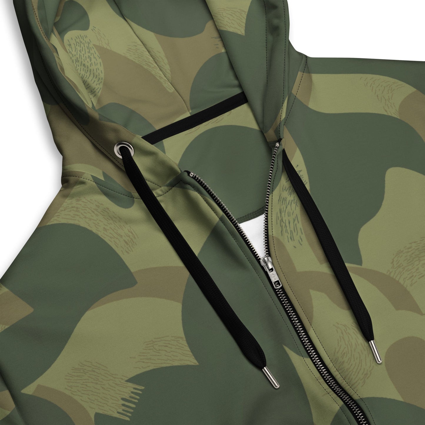 Belgian Brushstroke Moon and Balls CAMO Unisex zip hoodie - Zip Hoodies