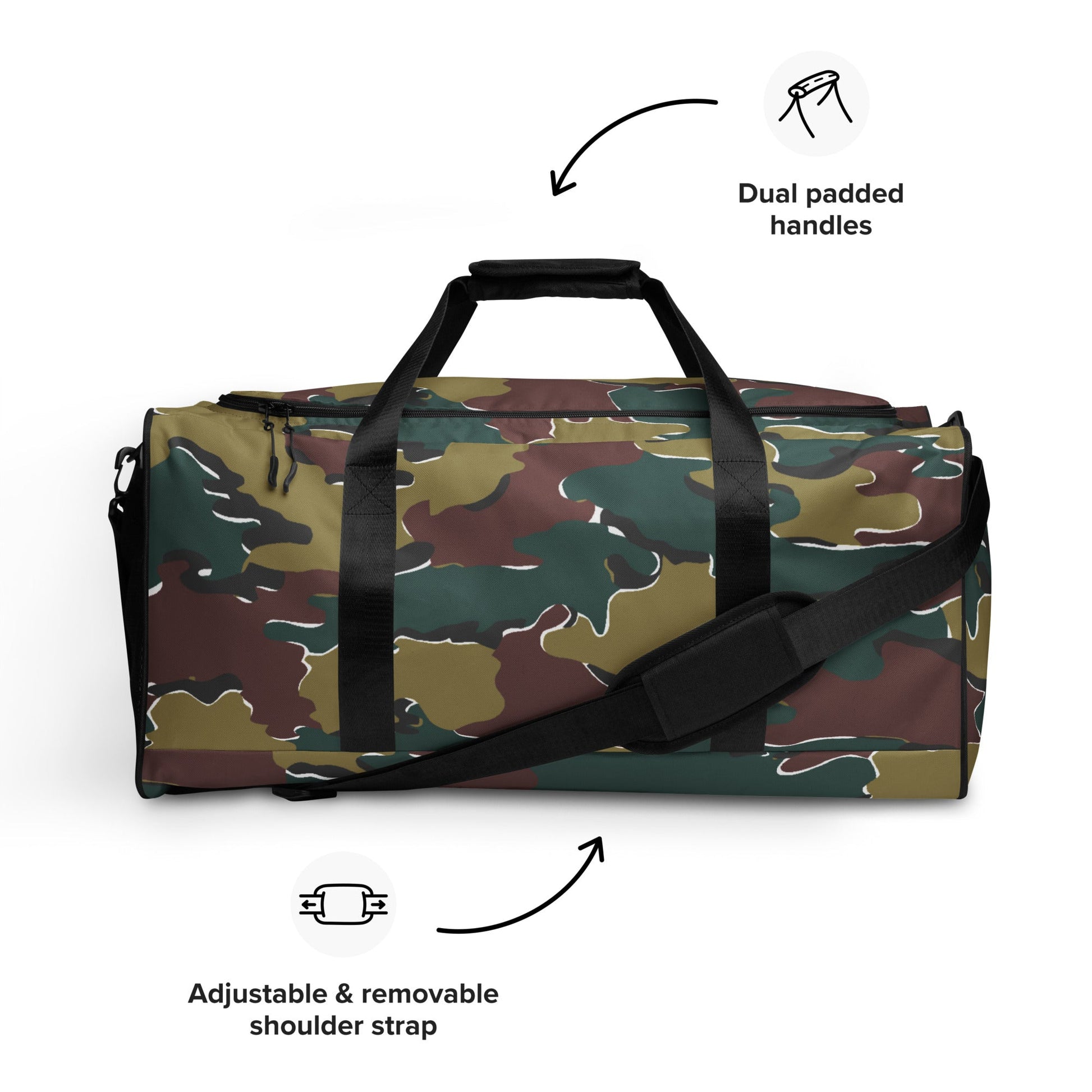 Belgian Jigsaw Autumn CAMO Duffle Bag