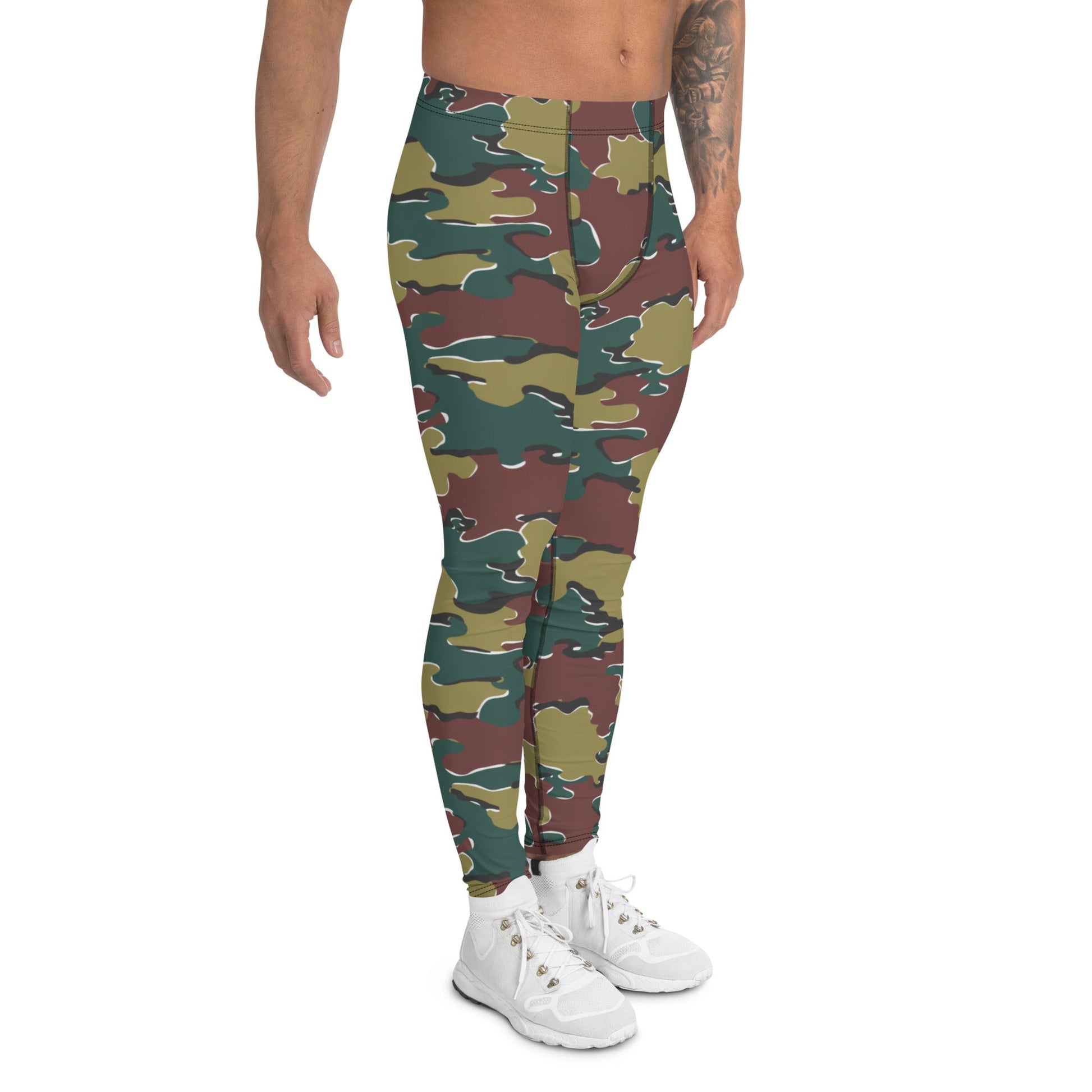 Belgian Jigsaw Autumn CAMO Mens Leggings