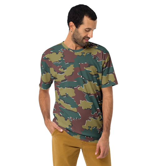 Belgian Jigsaw Autumn CAMO Mens T-shirt - T-Shirts