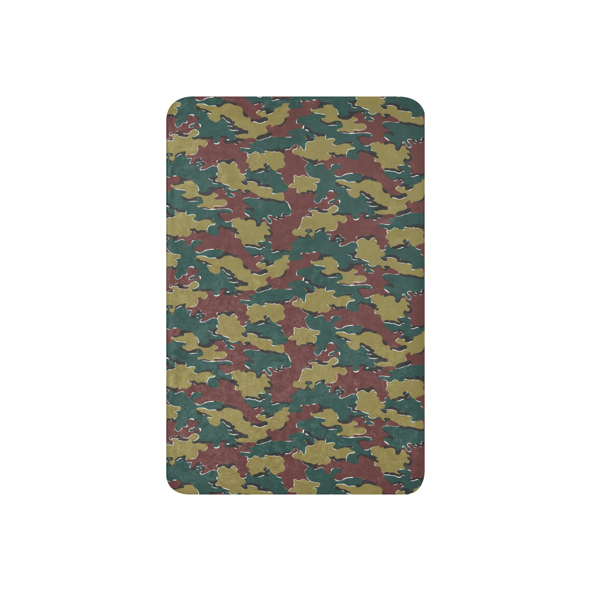 Belgian Jigsaw Autumn CAMO Sherpa blanket - Blankets