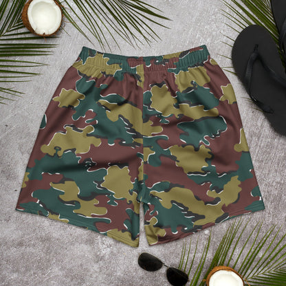Belgian Jigsaw Autumn CAMO Unisex Athletic Long Shorts