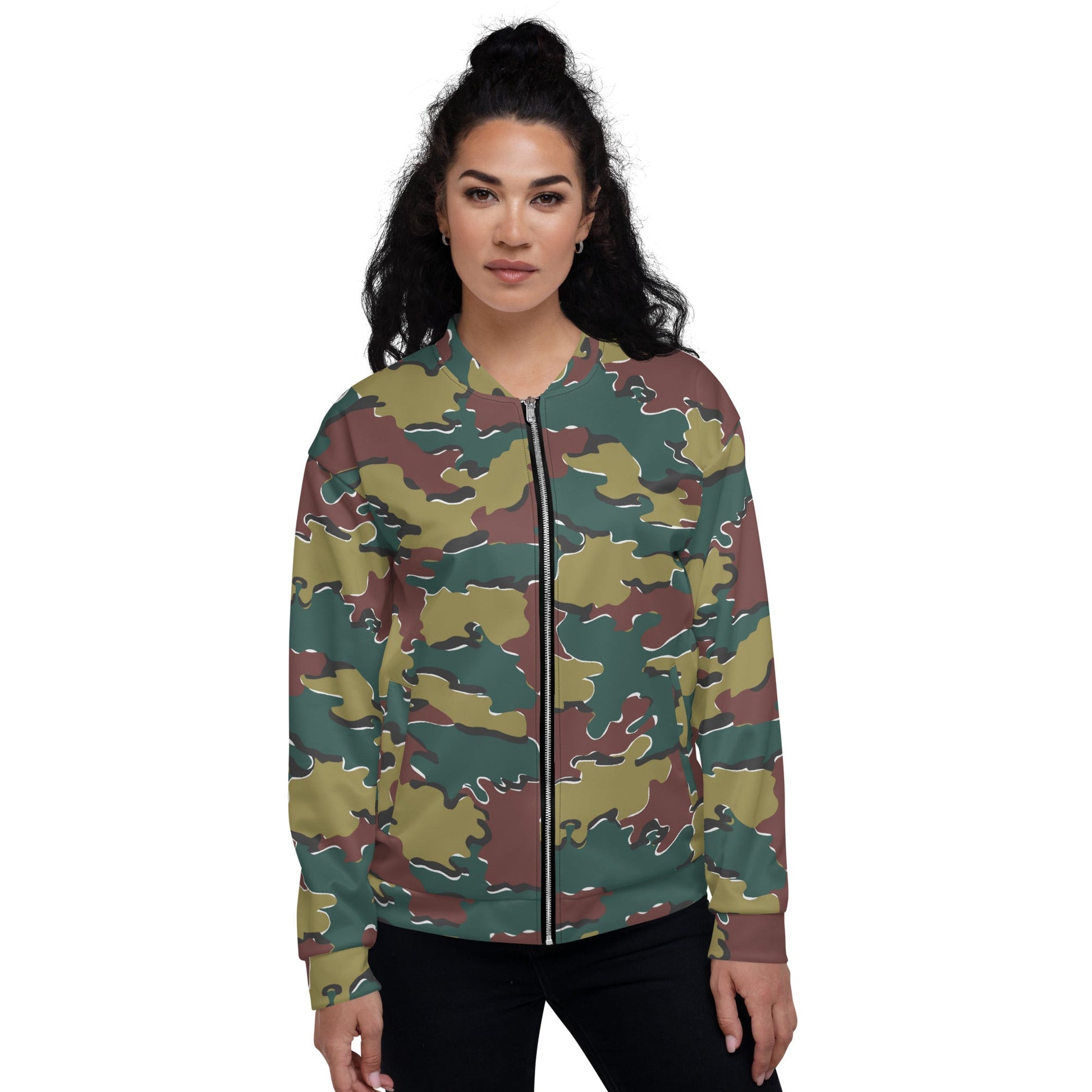 Belgian Jigsaw Autumn CAMO Unisex Bomber Jacket - Jackets