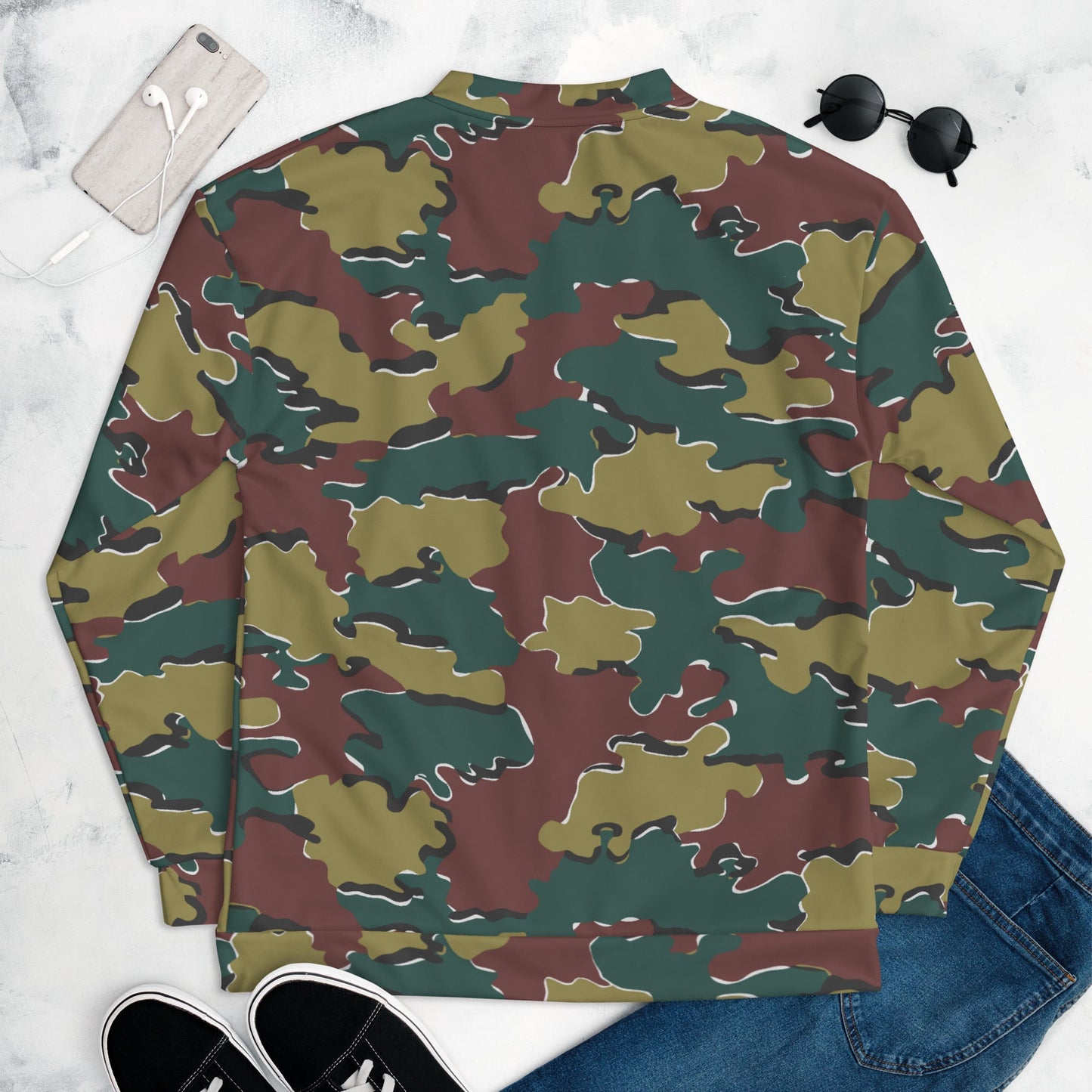 Belgian Jigsaw Autumn CAMO Unisex Bomber Jacket - Jackets