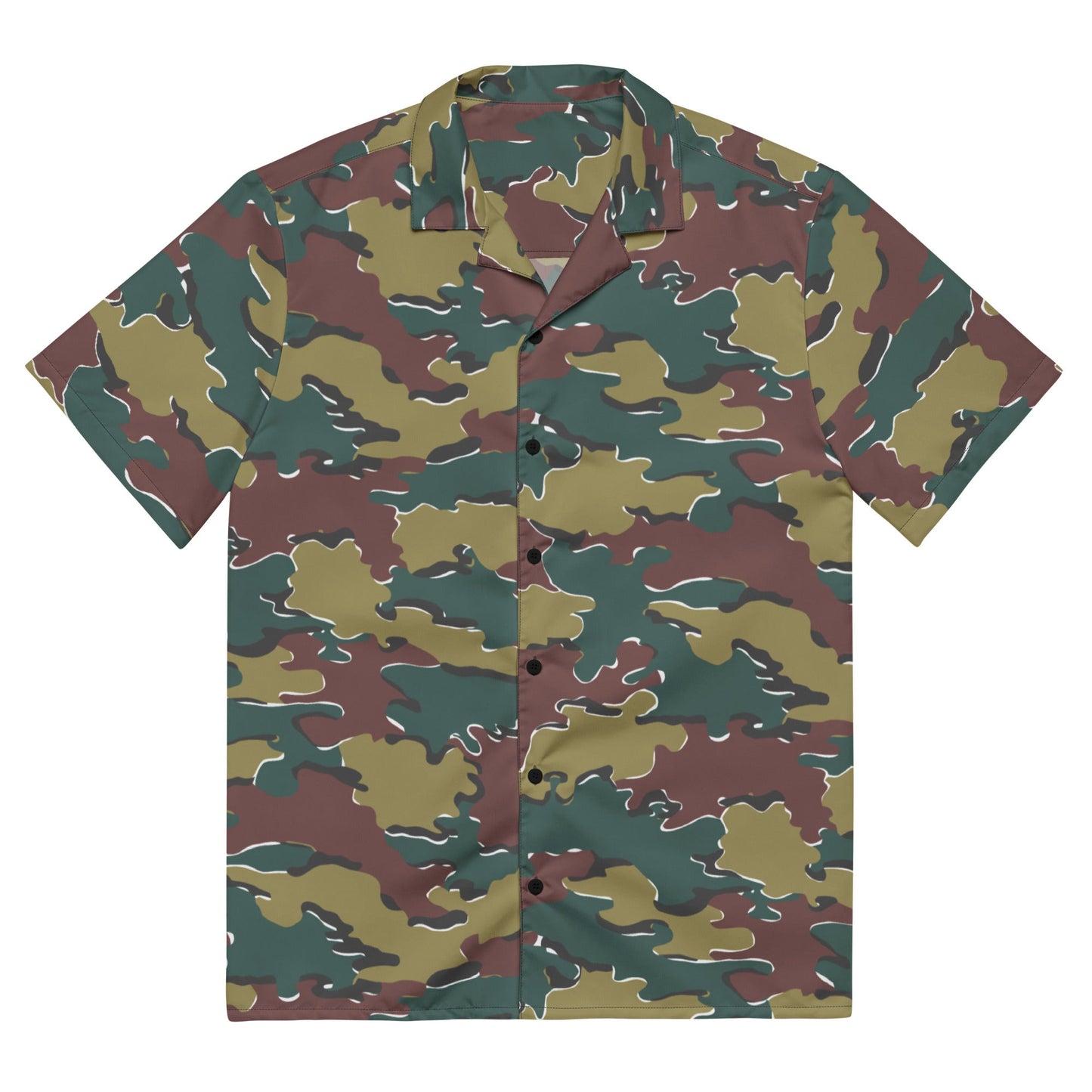 Belgian Jigsaw Autumn CAMO Unisex button shirt 2XS Button Shirts