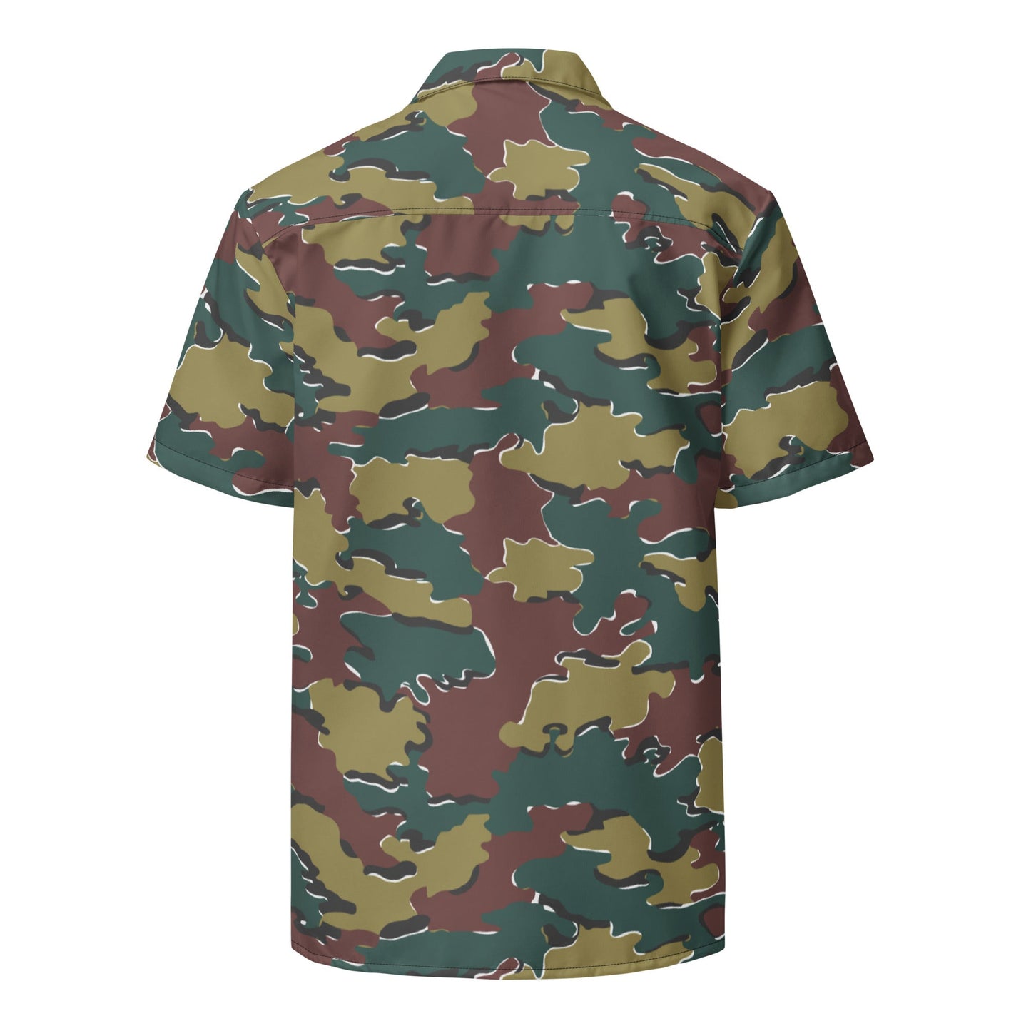 Belgian Jigsaw Autumn CAMO Unisex button shirt Button Shirts
