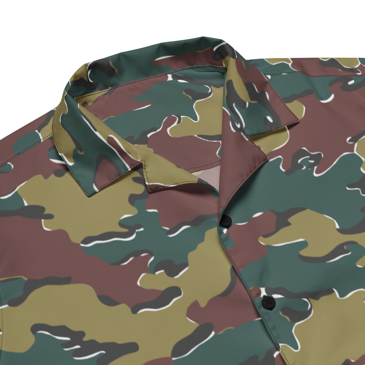 Belgian Jigsaw Autumn CAMO Unisex button shirt Button Shirts