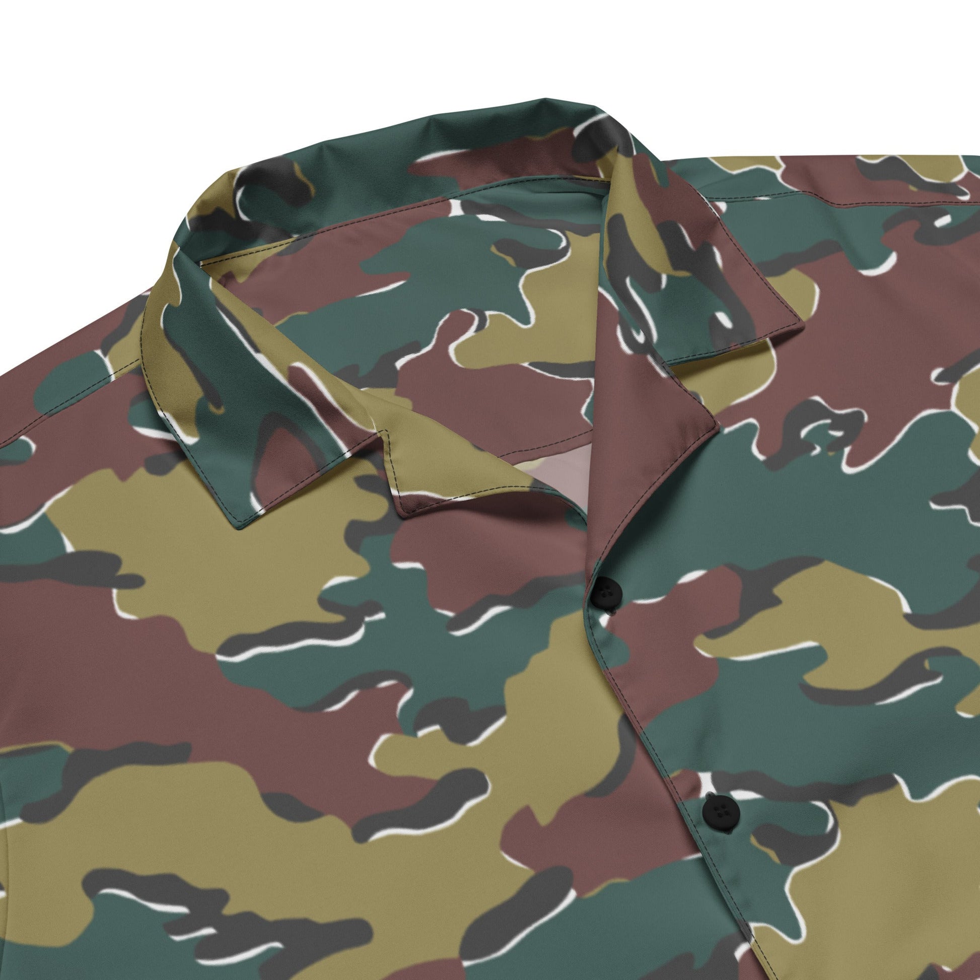Belgian Jigsaw Autumn CAMO Unisex button shirt Button Shirts