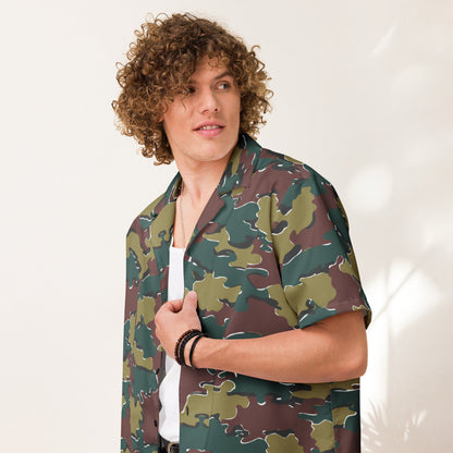 Belgian Jigsaw Autumn CAMO Unisex button shirt Button Shirts
