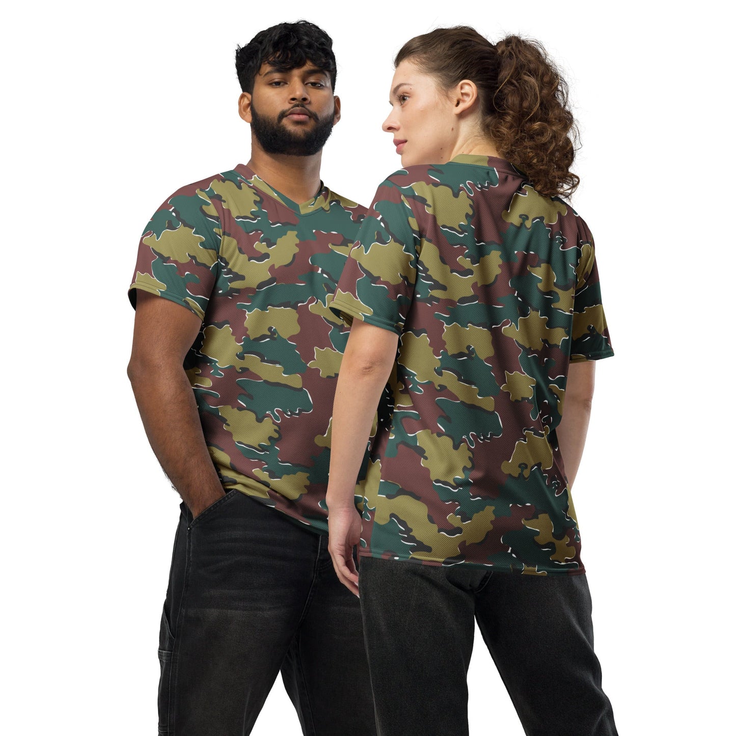 Belgian Jigsaw Autumn CAMO unisex sports jersey 2XS Sports Jerseys