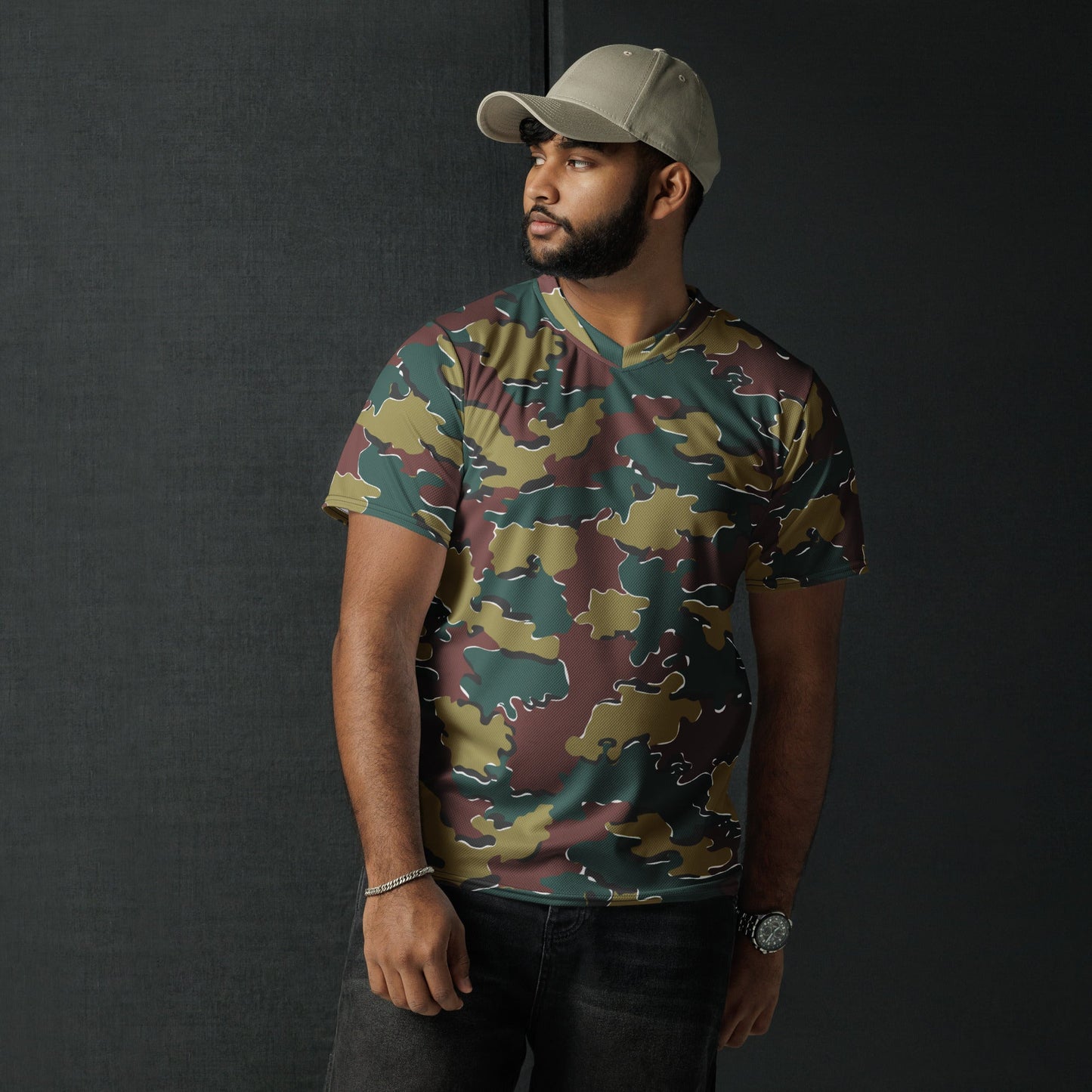 Belgian Jigsaw Autumn CAMO unisex sports jersey Sports Jerseys