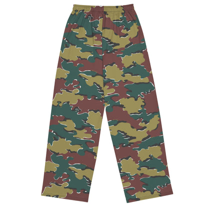 Belgian Jigsaw Autumn CAMO unisex wide leg pants Wide Pants