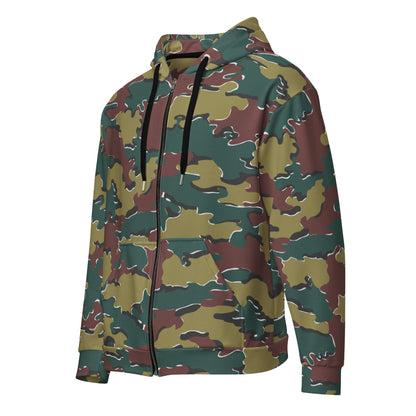 Belgian Jigsaw Autumn CAMO Unisex zip hoodie - Zip Hoodies