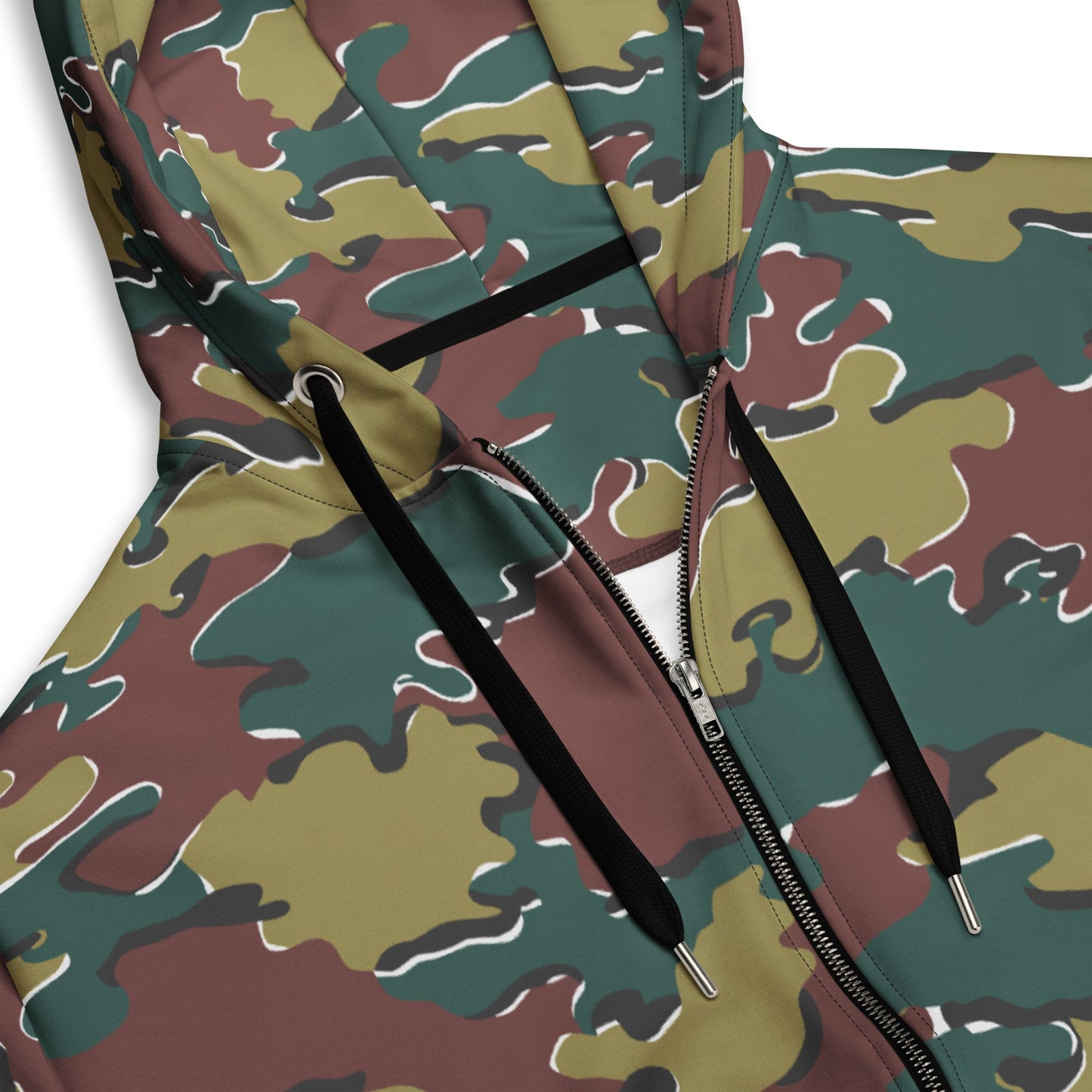 Belgian Jigsaw Autumn CAMO Unisex zip hoodie - Zip Hoodies