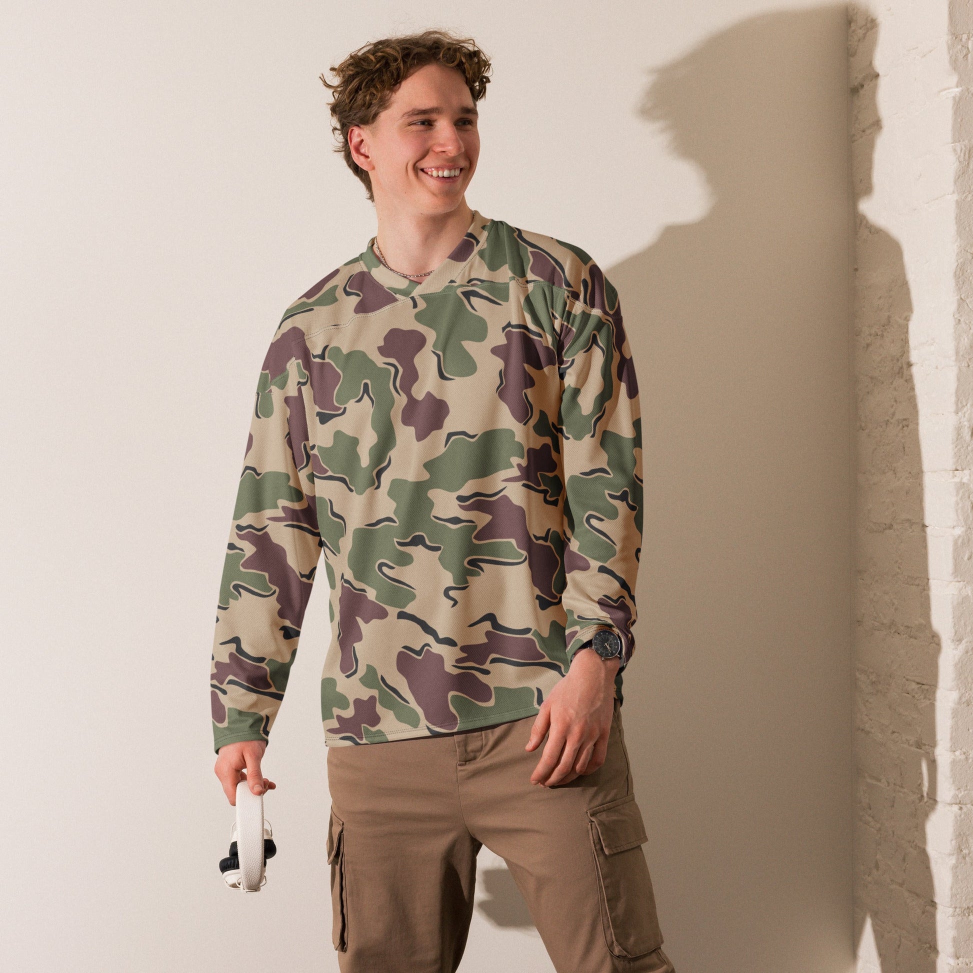 Belgian Jigsaw Korps Mariniers CAMO hockey fan jersey Hockey Jerseys