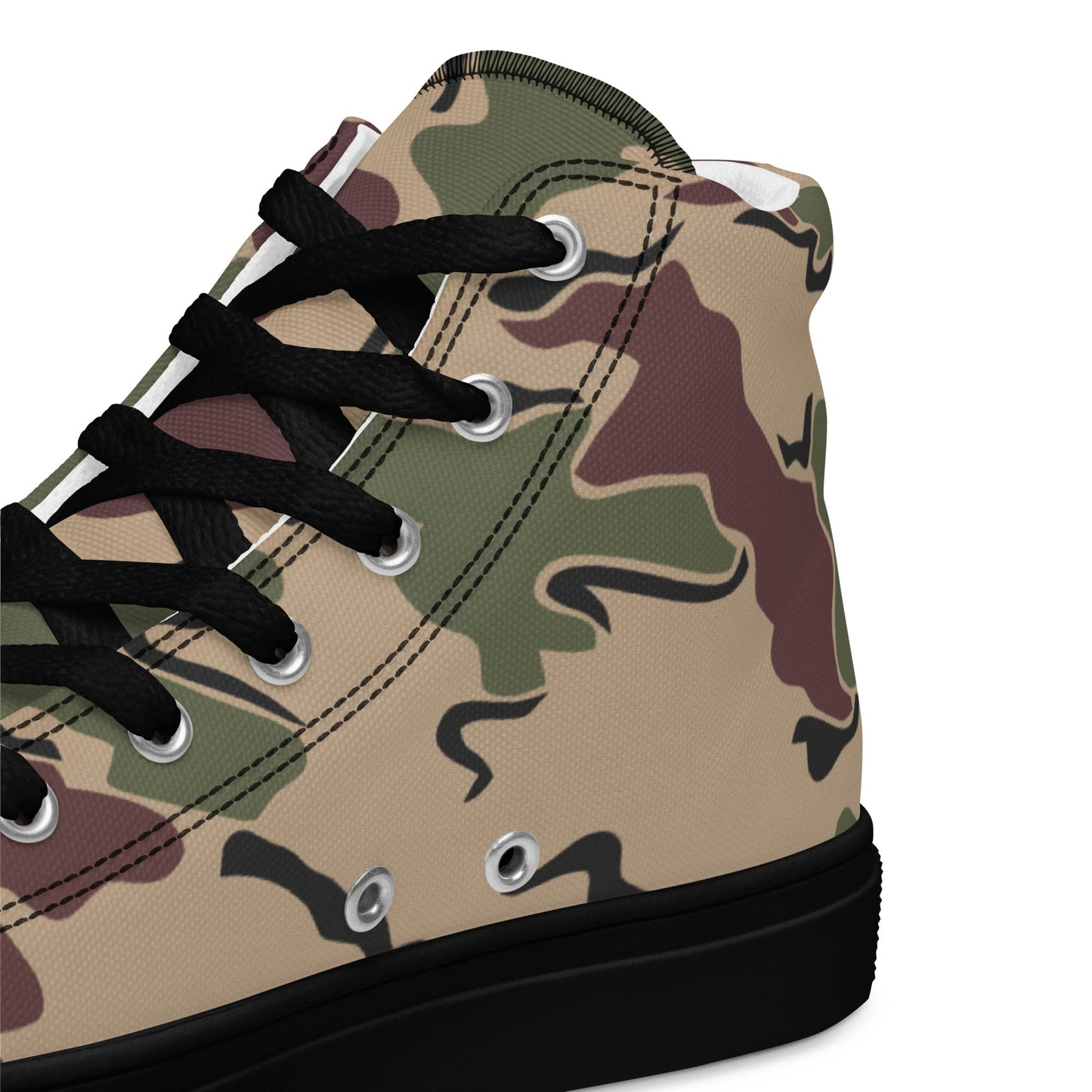 Belgian Jigsaw Korps Mariniers CAMO Mens high top canvas shoes - High Top Canvas Shoes
