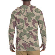 Jigsaw Marine CAMO Mens Sunscreen Sports Hoodie With Thumb Holes