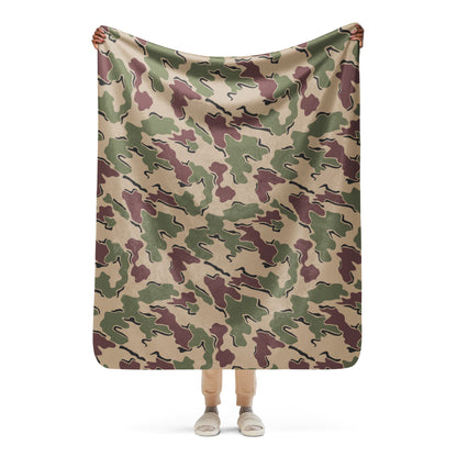 Belgian Jigsaw Korps Mariniers CAMO Sherpa blanket - 50″×60″ - Blankets