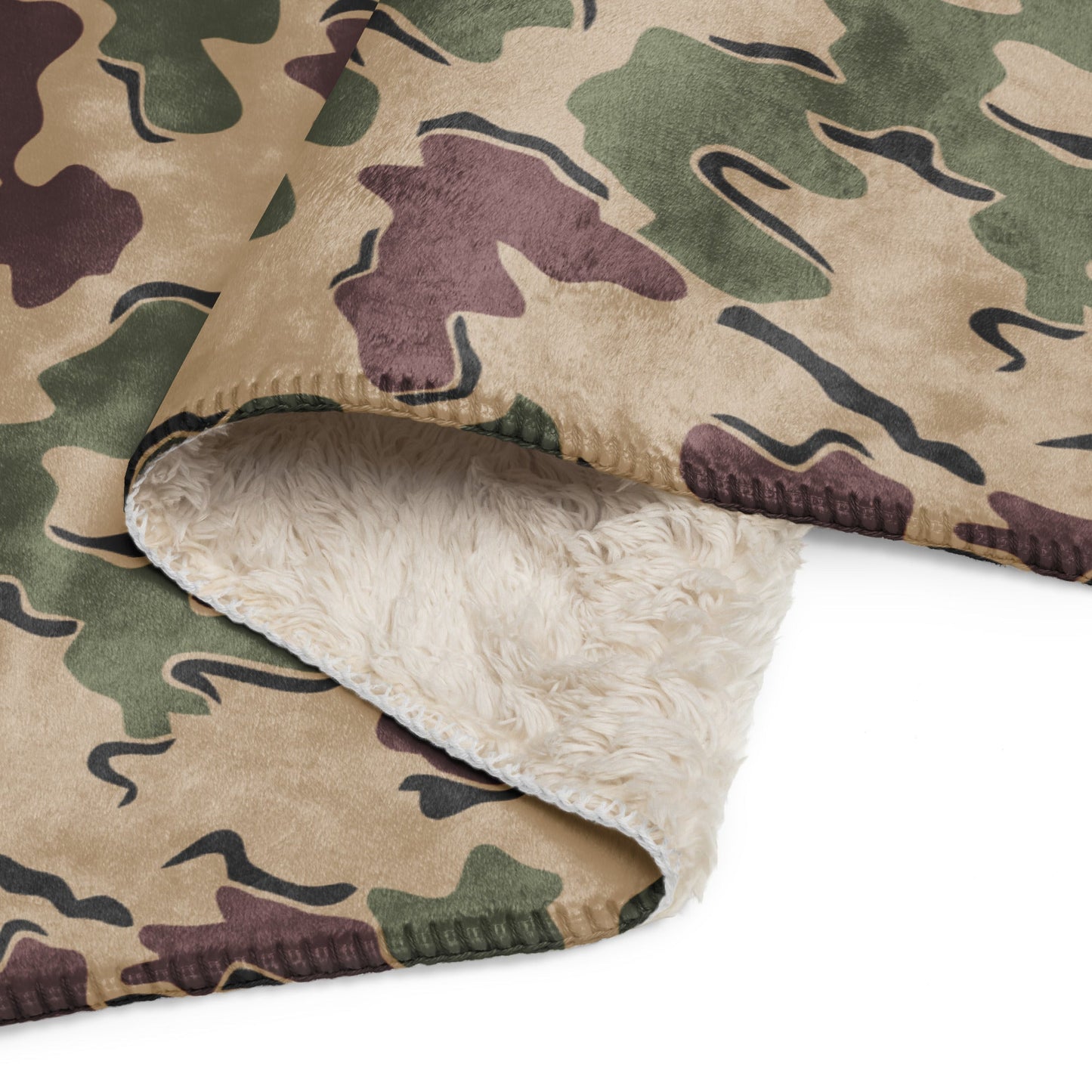 Belgian Jigsaw Korps Mariniers CAMO Sherpa blanket - Blankets