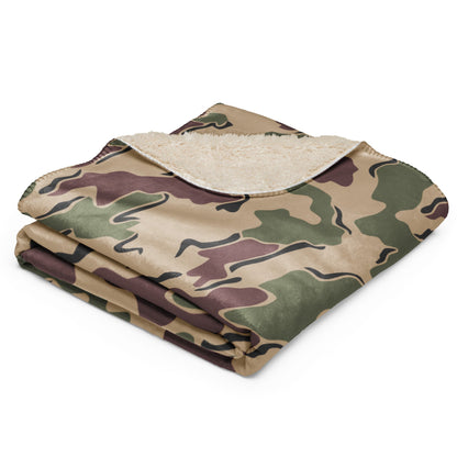 Belgian Jigsaw Korps Mariniers CAMO Sherpa blanket - Blankets