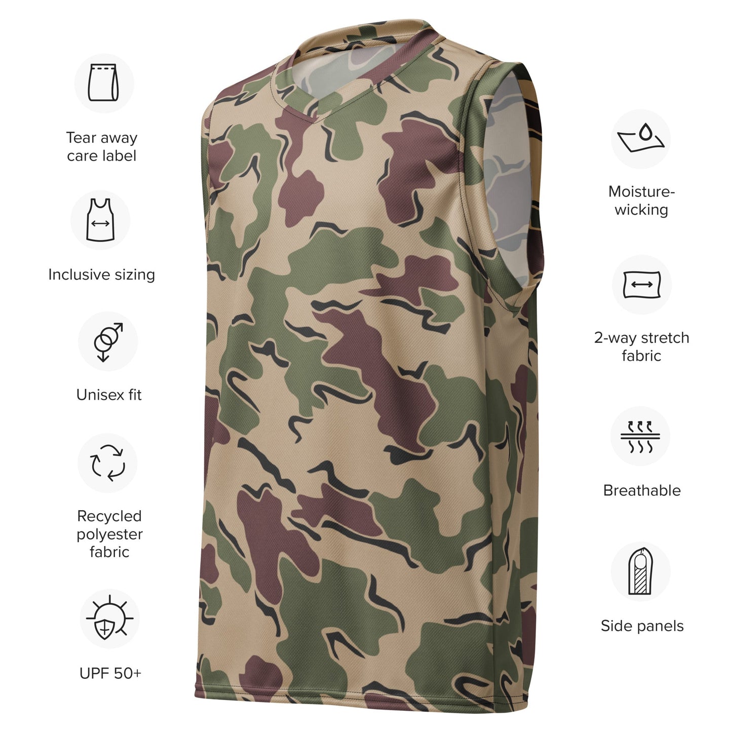 Belgian Jigsaw Korps Mariniers CAMO unisex basketball jersey Basketball Jerseys