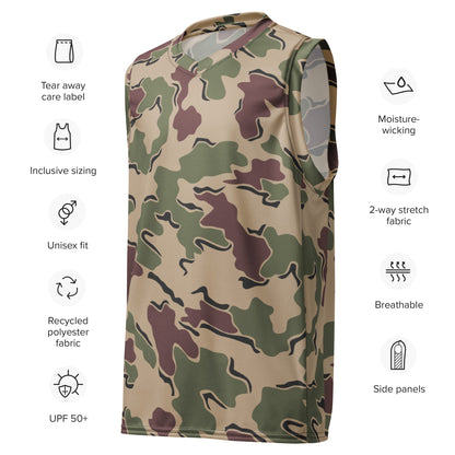 Belgian Jigsaw Korps Mariniers CAMO unisex basketball jersey Basketball Jerseys